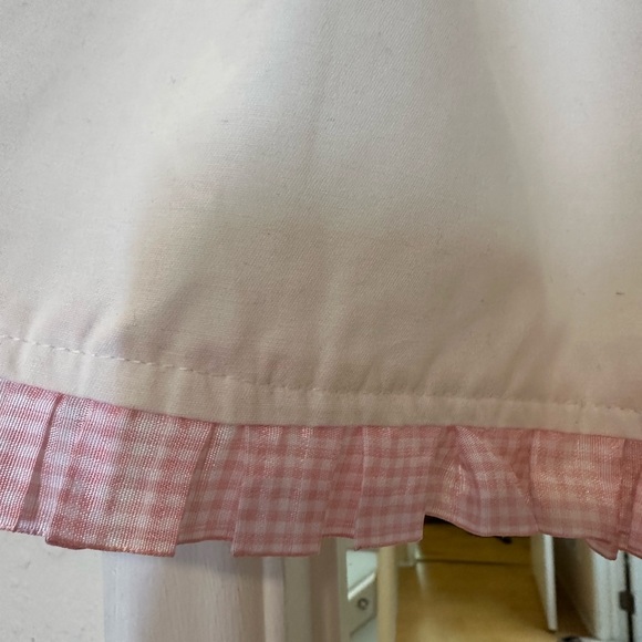 Halloween Coquette Mini Skirt SZ S Pink Bows Romantic Sweet Frilly Gingham - Picture 3 of 9